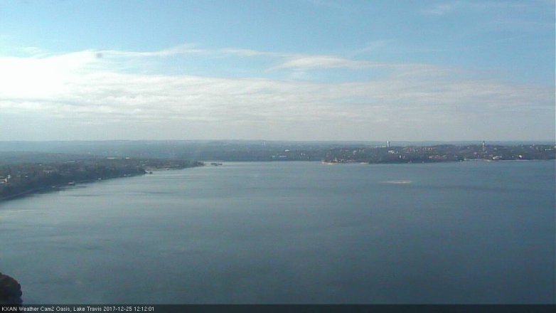 Lake Travis webcam, December 25, 2017 11:20 AM CT