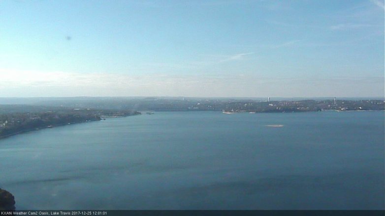 Lake Travis webcam, December 25, 2017 11:25 AM CT