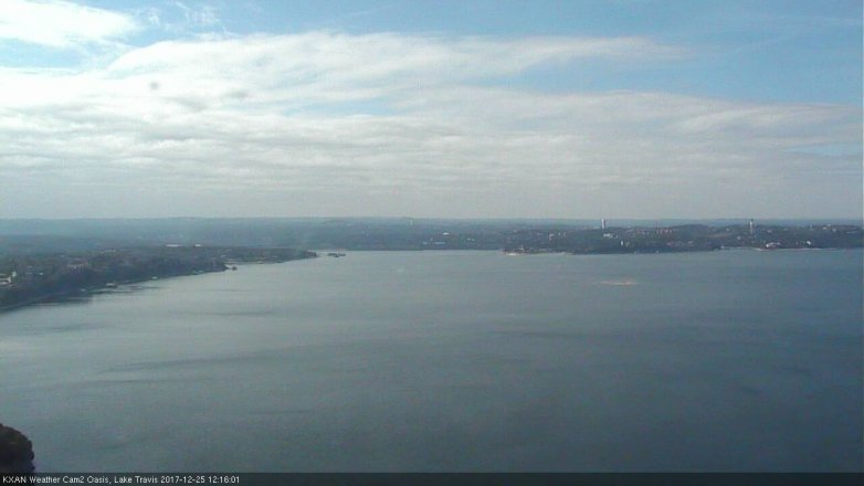 Lake Travis webcam, December 25, 2017 11:40 AM CT