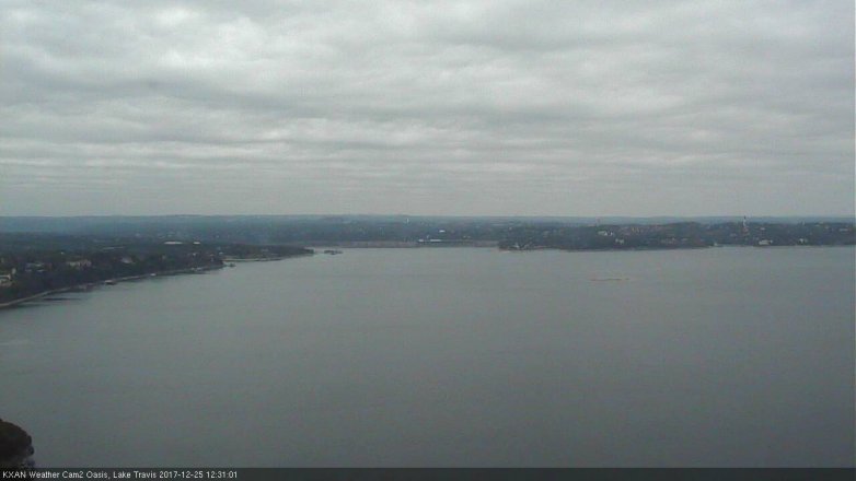 Lake Travis webcam, December 25, 2017 11:45 AM CT