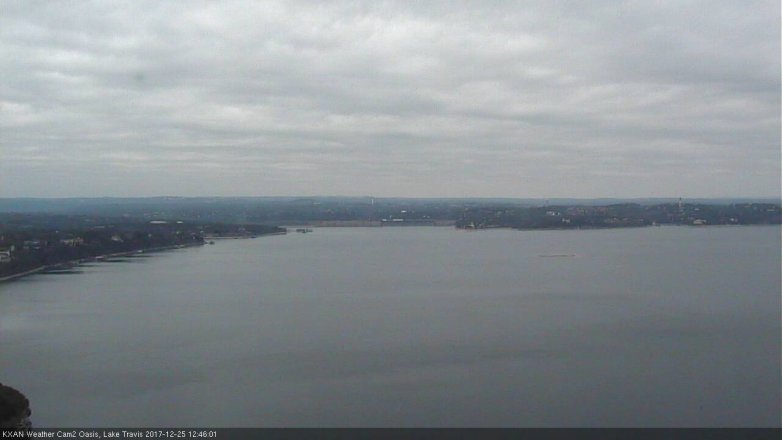 Lake Travis webcam, December 25, 2017 11:50 AM CT