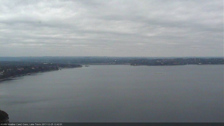 Lake Travis webcam, December 25, 2017 11:55 AM CT