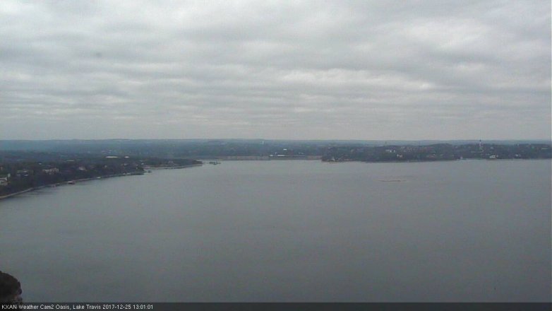 Lake Travis webcam, December 25, 2017 12:10 PM CT
