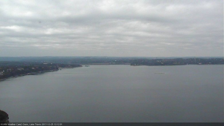Lake Travis webcam, December 25, 2017 12:35 PM CT