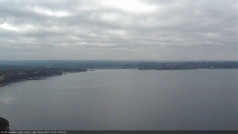 Lake Travis webcam, December 25, 2017 1:00 PM CT