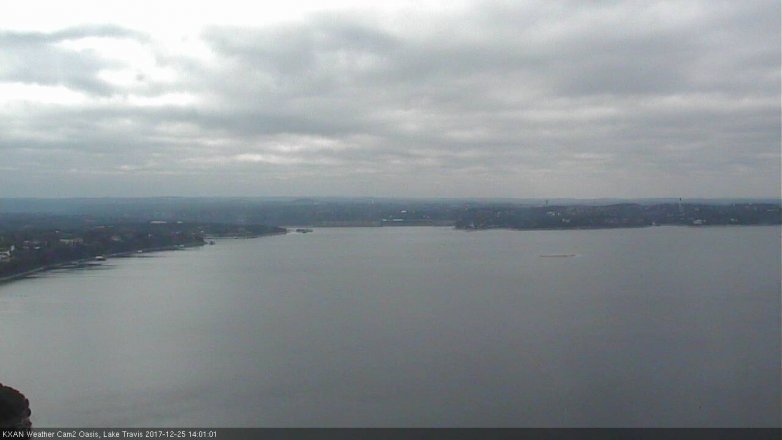 Lake Travis webcam, December 25, 2017 1:25 PM CT