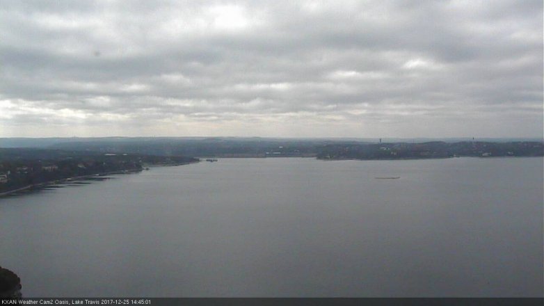 Lake Travis webcam, December 25, 2017 1:50 PM CT