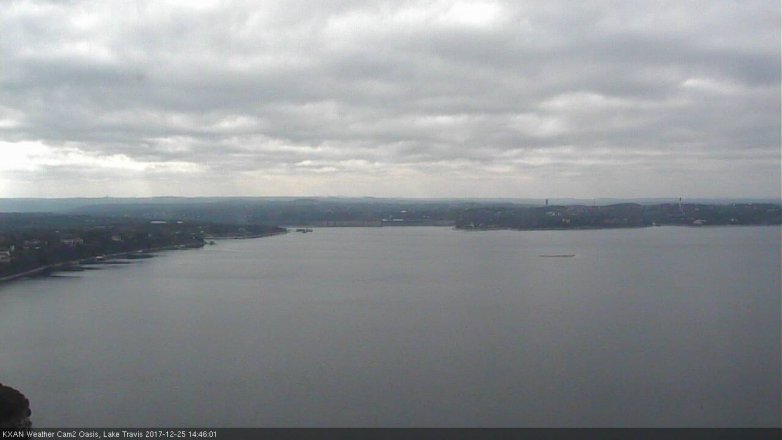Lake Travis webcam, December 25, 2017 2:10 PM CT