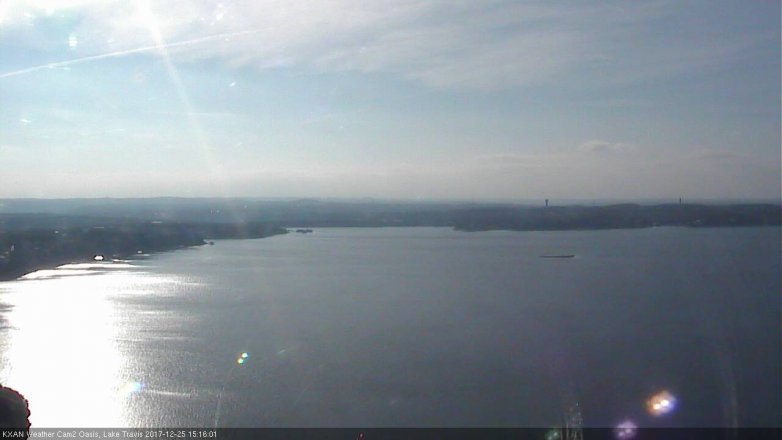 Lake Travis webcam, December 25, 2017 2:20 PM CT
