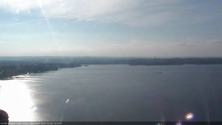Lake Travis webcam, December 25, 2017 2:25 PM CT
