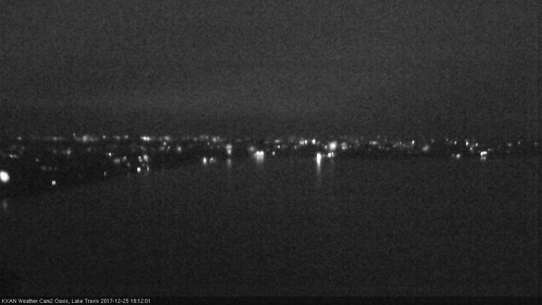 Lake Travis webcam, December 25, 2017 5:40 PM CT