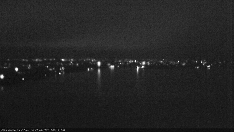 Lake Travis webcam, December 25, 2017 5:45 PM CT