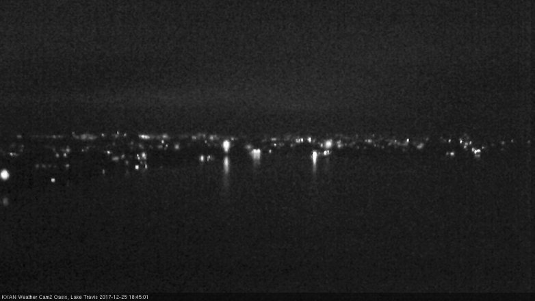 Lake Travis webcam, December 25, 2017 6:15 PM CT