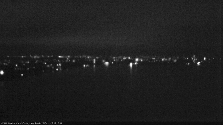 Lake Travis webcam, December 25, 2017 6:20 PM CT
