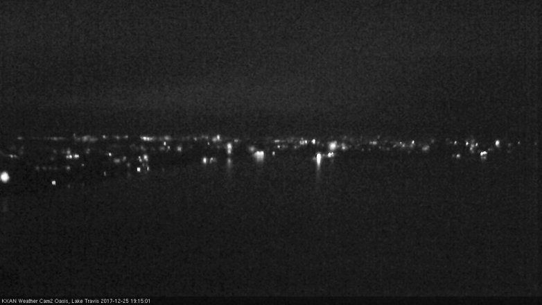 Lake Travis webcam, December 25, 2017 6:25 PM CT