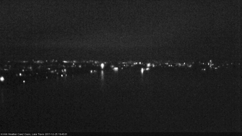 Lake Travis webcam, December 25, 2017 7:15 PM CT