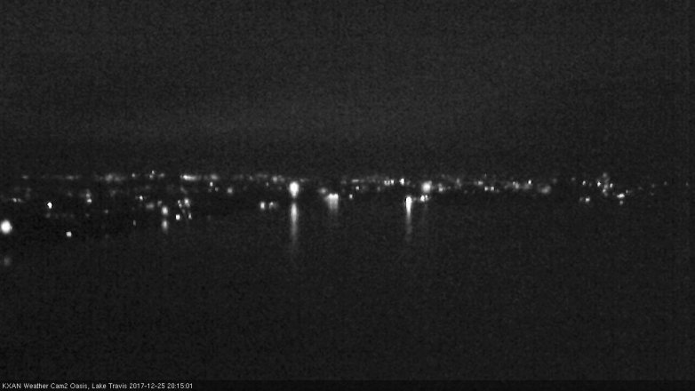 Lake Travis webcam, December 25, 2017 7:25 PM CT