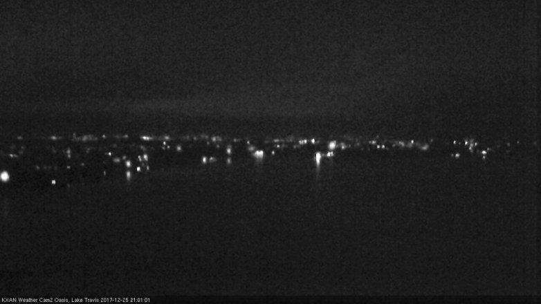 Lake Travis webcam, December 25, 2017 8:10 PM CT