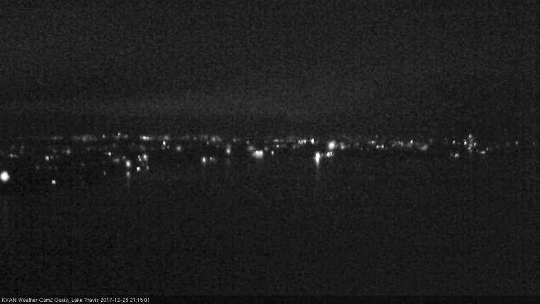 Lake Travis webcam, December 25, 2017 8:20 PM CT