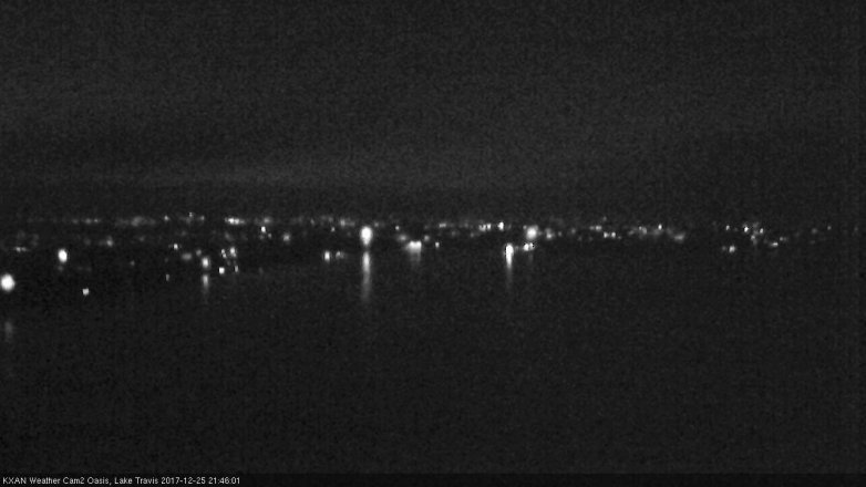 Lake Travis webcam, December 25, 2017 8:50 PM CT
