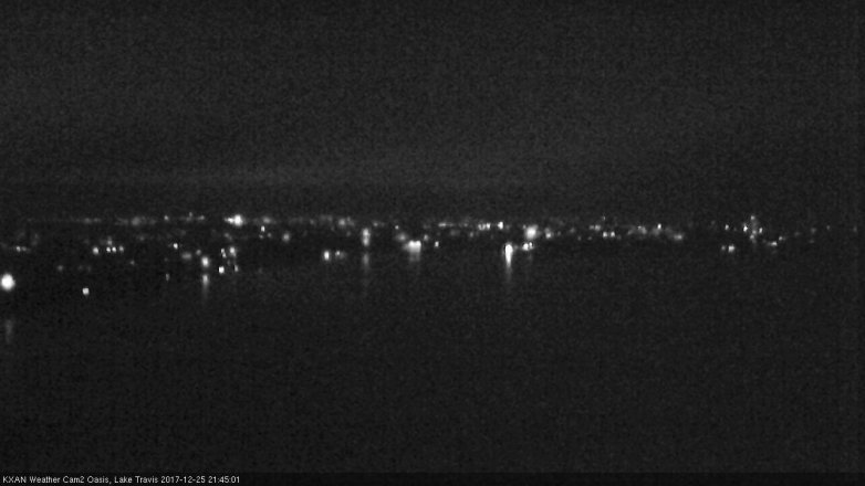 Lake Travis webcam, December 25, 2017 8:55 PM CT
