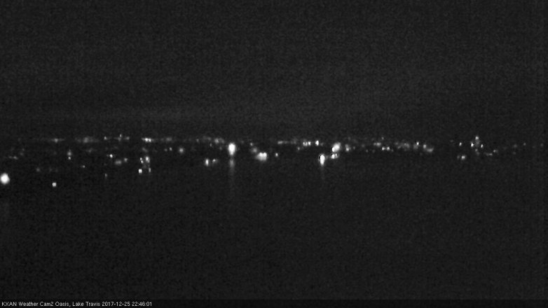 Lake Travis webcam, December 25, 2017 10:15 PM CT