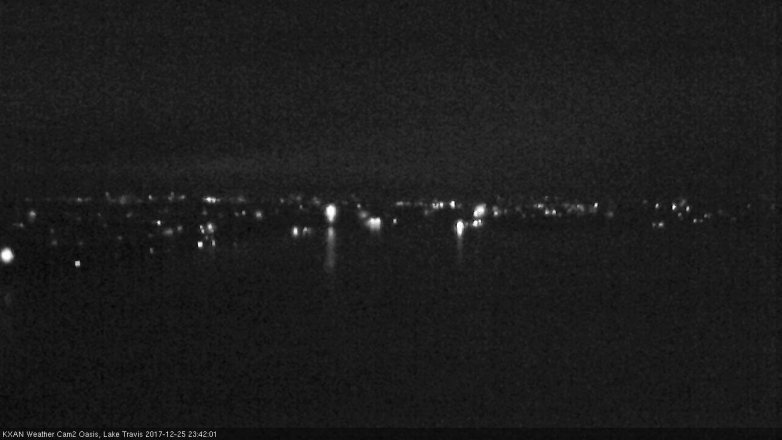 Lake Travis webcam, December 25, 2017 10:45 PM CT