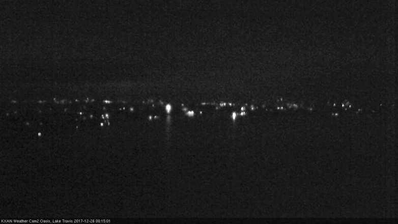 Lake Travis webcam, December 25, 2017 11:45 PM CT
