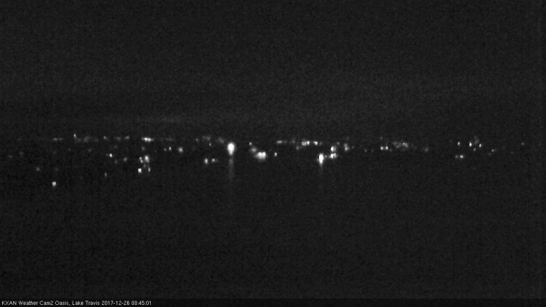 Lake Travis webcam, December 25, 2017 11:55 PM CT