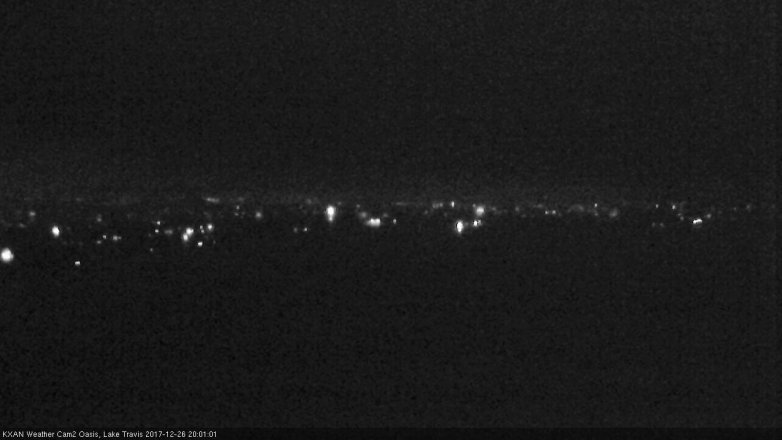 Lake Travis webcam, December 26, 2017 7:25 PM CT