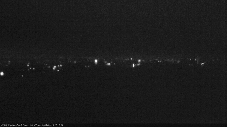 Lake Travis webcam, December 26, 2017 7:30 PM CT