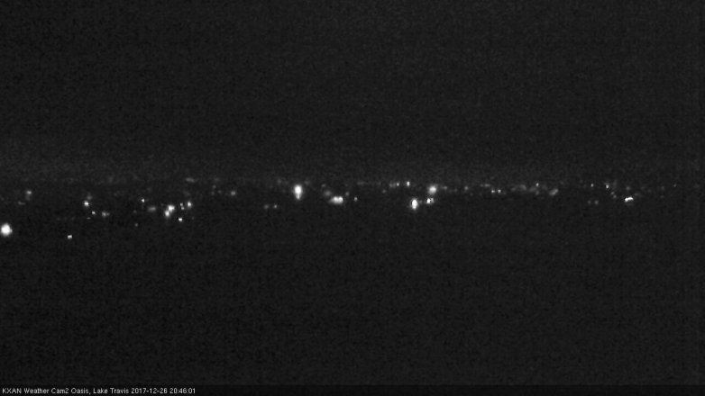 Lake Travis webcam, December 26, 2017 8:15 PM CT