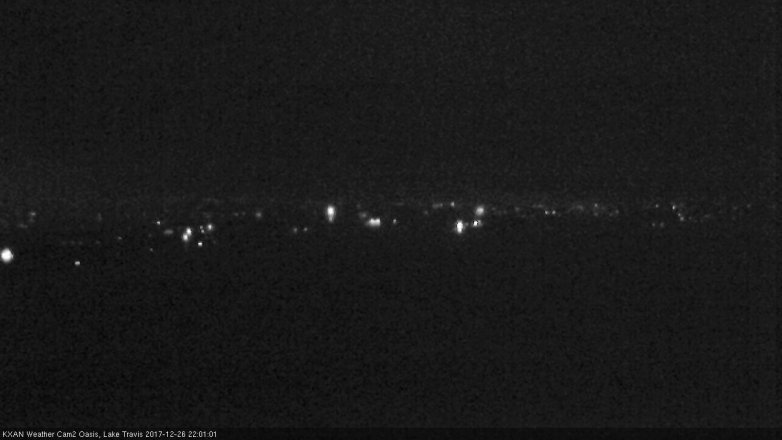Lake Travis webcam, December 26, 2017 9:05 PM CT