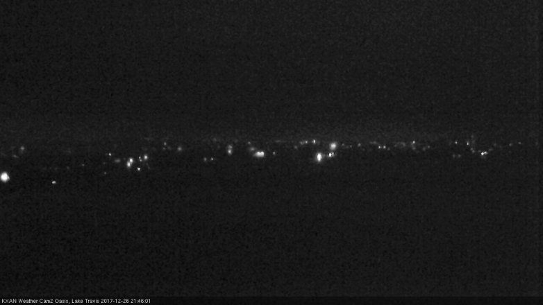 Lake Travis webcam, December 26, 2017 9:10 PM CT