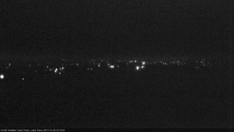 Lake Travis webcam, December 26, 2017 9:35 PM CT