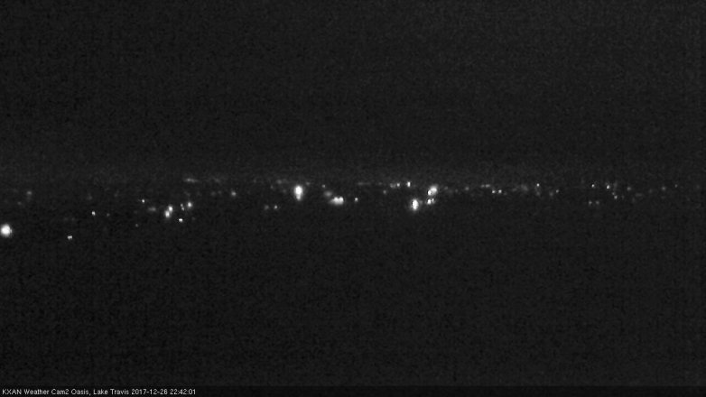Lake Travis webcam, December 26, 2017 10:05 PM CT
