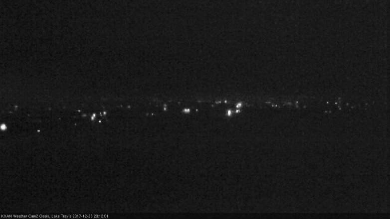 Lake Travis webcam, December 26, 2017 10:15 PM CT