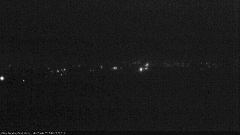 Lake Travis webcam, December 26, 2017 10:40 PM CT
