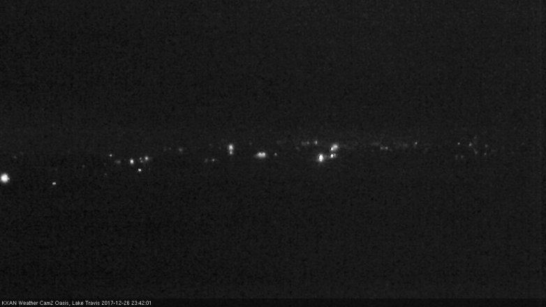 Lake Travis webcam, December 26, 2017 10:45 PM CT