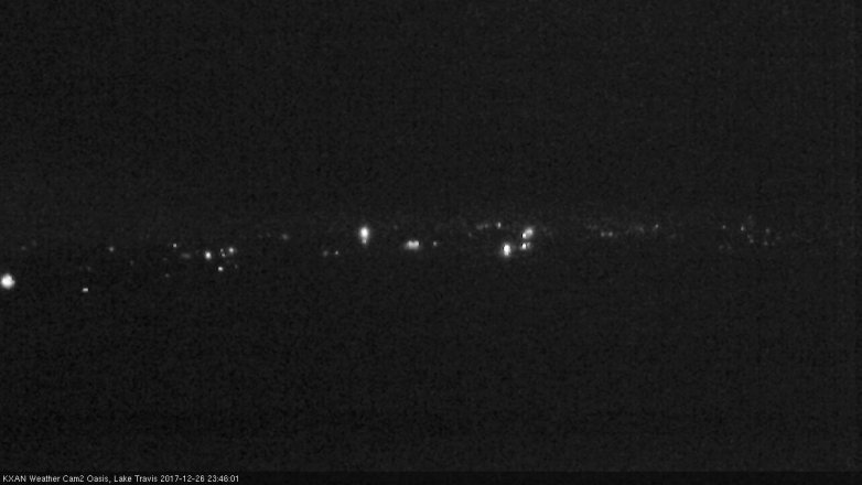 Lake Travis webcam, December 26, 2017 11:15 PM CT
