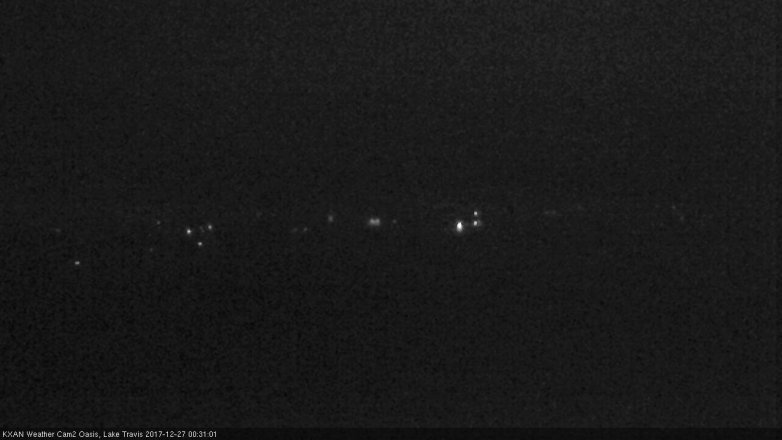 Lake Travis webcam, December 26, 2017 11:45 PM CT