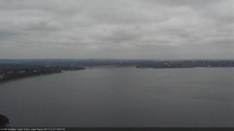 Lake Travis webcam, December 27, 2017 9:25 AM CT