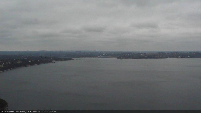 Lake Travis webcam, December 27, 2017 9:40 AM CT