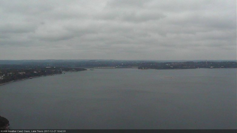 Lake Travis webcam, December 27, 2017 9:55 AM CT