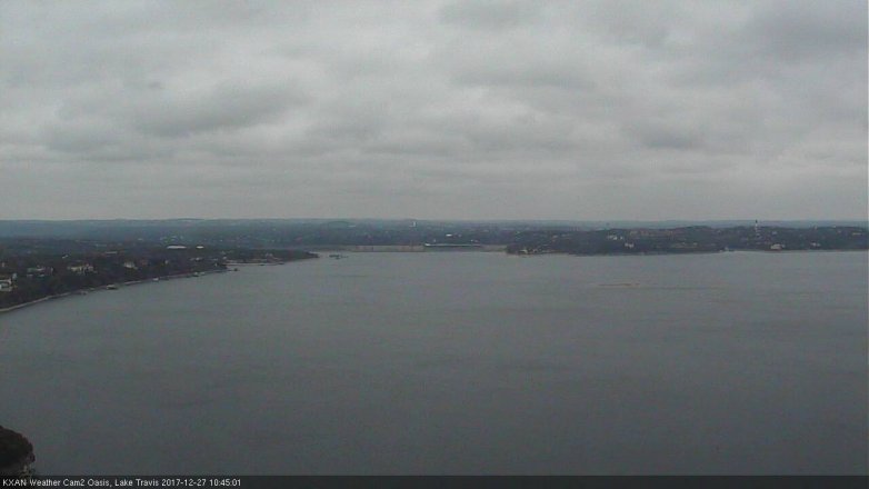 Lake Travis webcam, December 27, 2017 10:15 AM CT