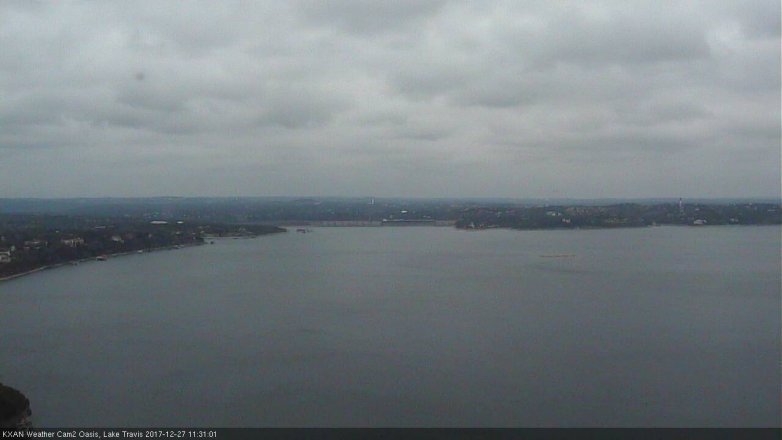 Lake Travis webcam, December 27, 2017 10:35 AM CT