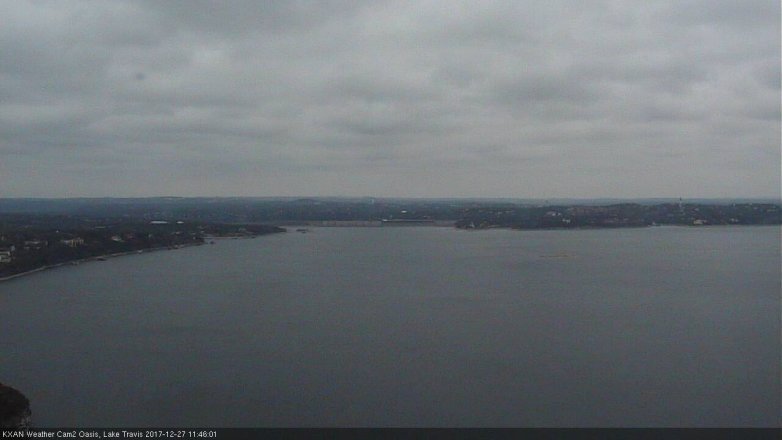 Lake Travis webcam, December 27, 2017 10:50 AM CT