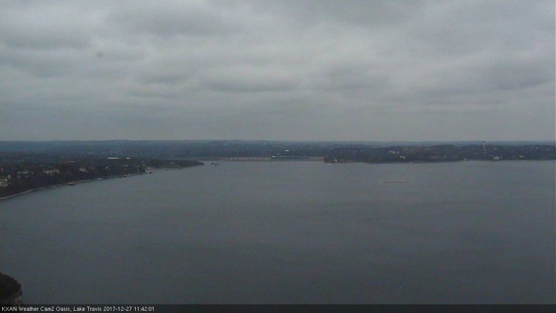 Lake Travis webcam, December 27, 2017 10:55 AM CT