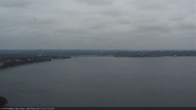 Lake Travis webcam, December 27, 2017 11:20 AM CT