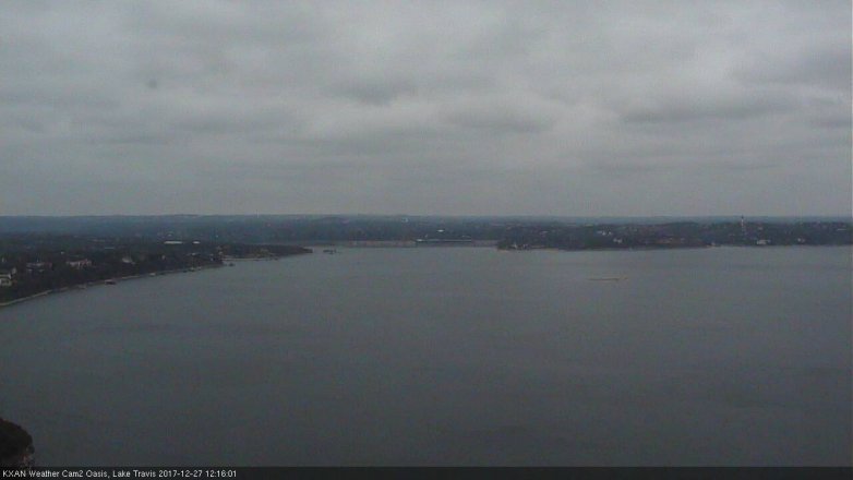 Lake Travis webcam, December 27, 2017 11:40 AM CT